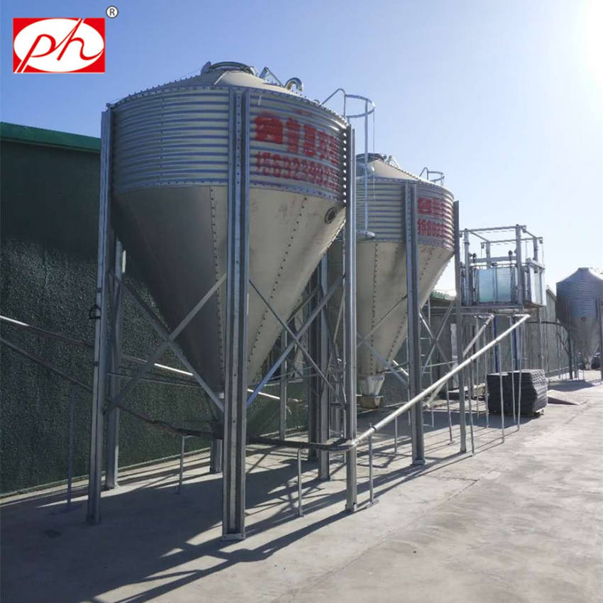 Farming feed grain storage Hot-galvanized silo