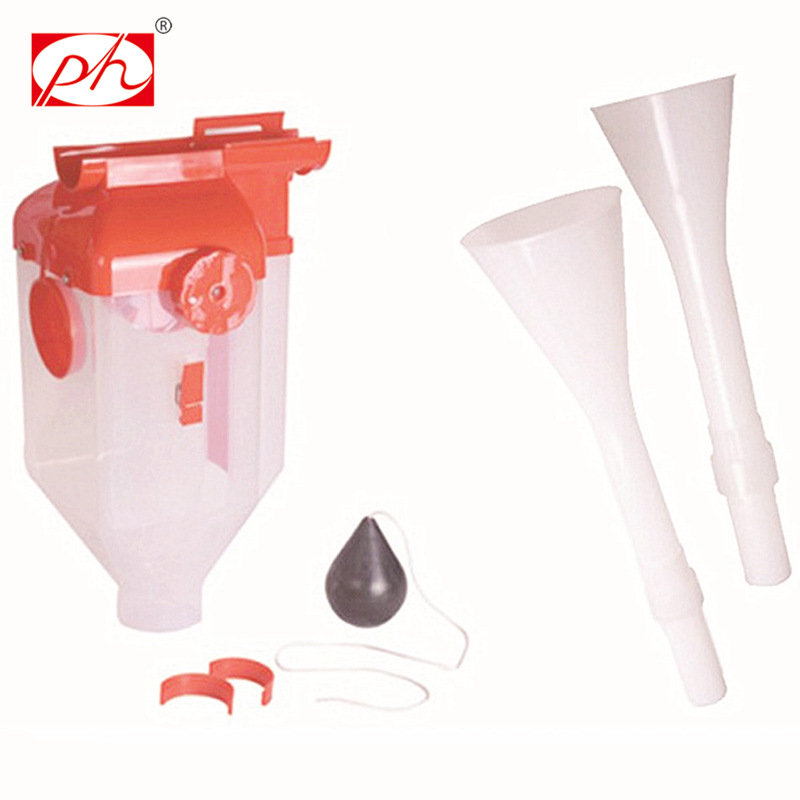 Pig plastic feed drop tube used in automatic feeding system