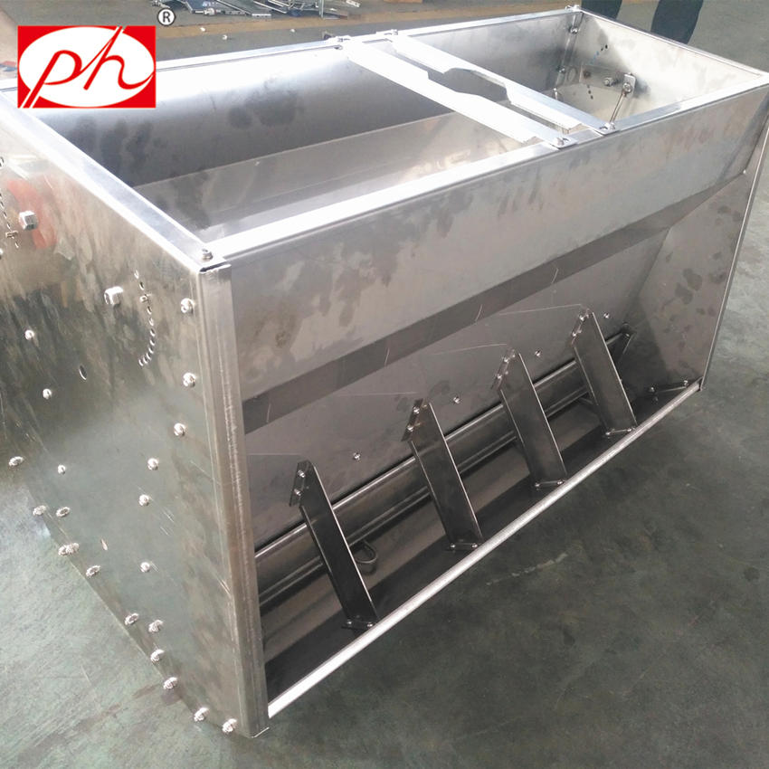 Piglet stainless steel feeder for pig nursery farm feeding equipment